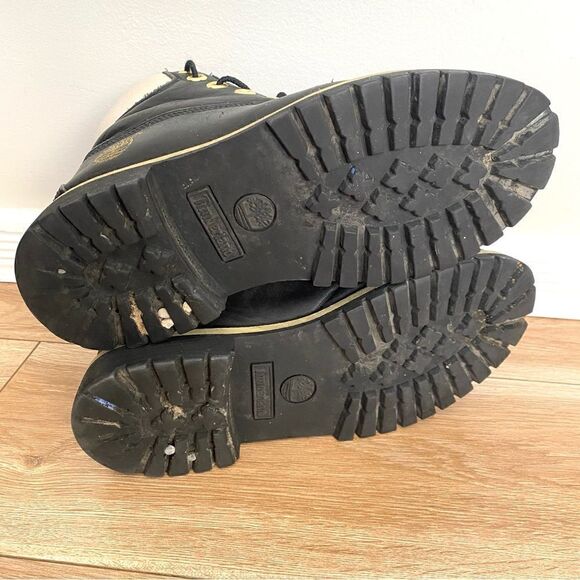 Timberland Classic Black Leather Waterproof Boots Womens Size 4.5 - Picture 9 of 9